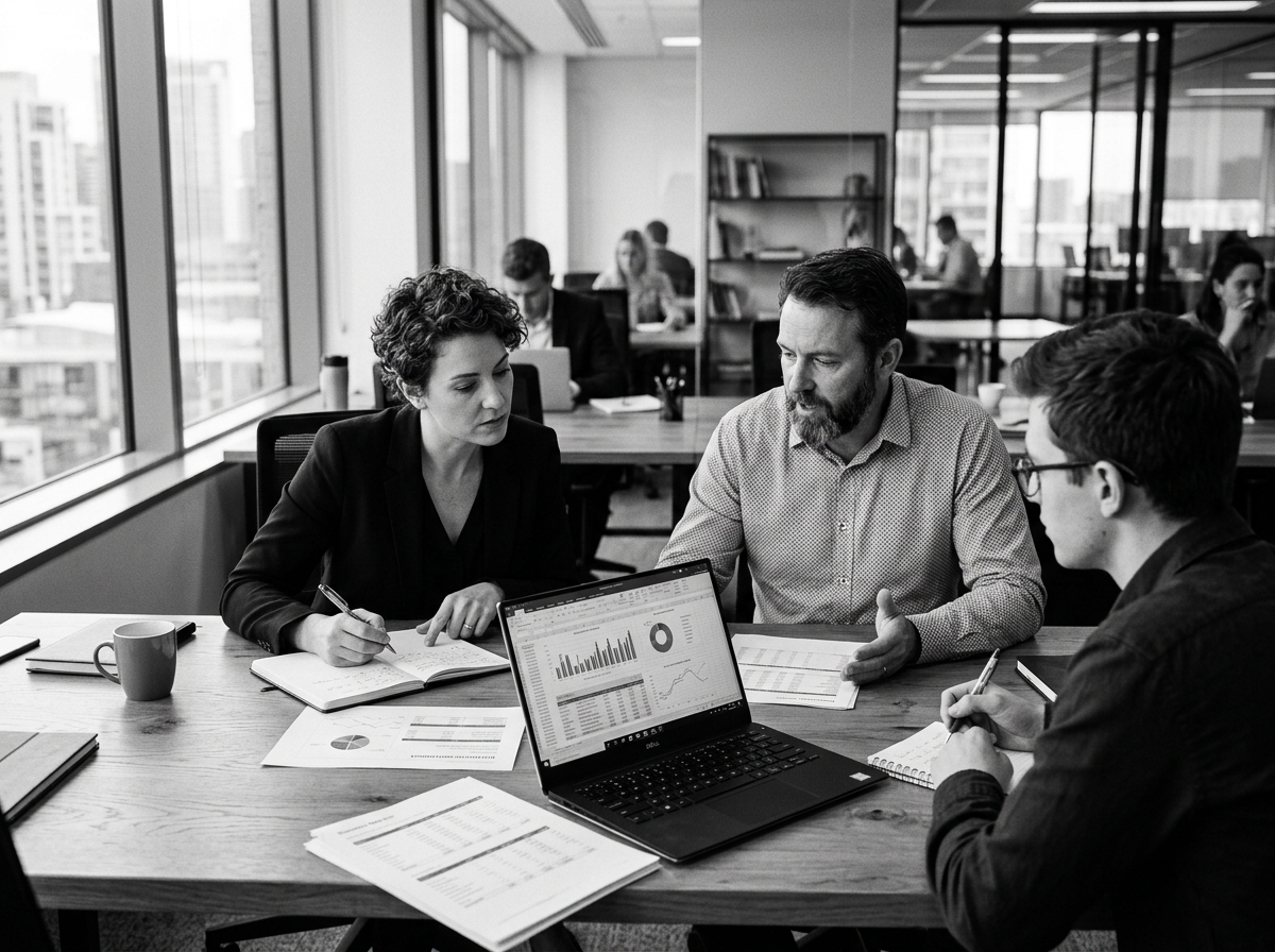 AcroMatrix data intelligence professionals collaborating